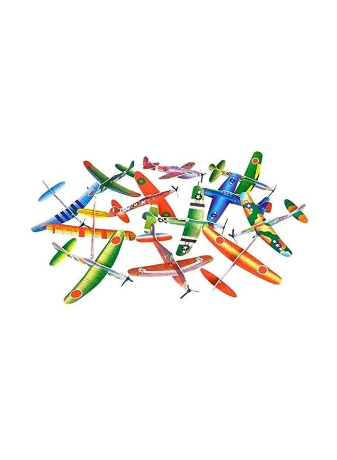 NIBEMINENT GDFLYPL-2DZ 24-Piece Flying Glider Plane 3+ Years