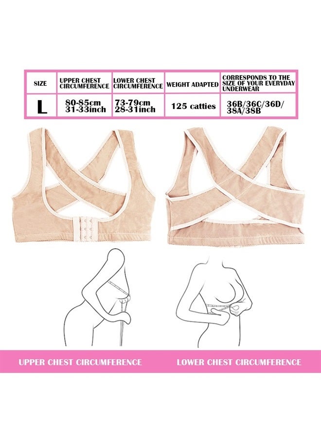 FERCAISH Hunched Corrector Belt, Adjustable Chest Breast Support Belt Posture Corrector Humpback Correct for Upper Back, Straight Holder Back Brace for Posture Correction(Large) - Image 2