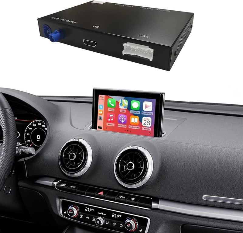 Ninetom Wireless CarPlay Android Auto Retrofit Kit for 2013-2018 Audi A3/S3 - Image 1