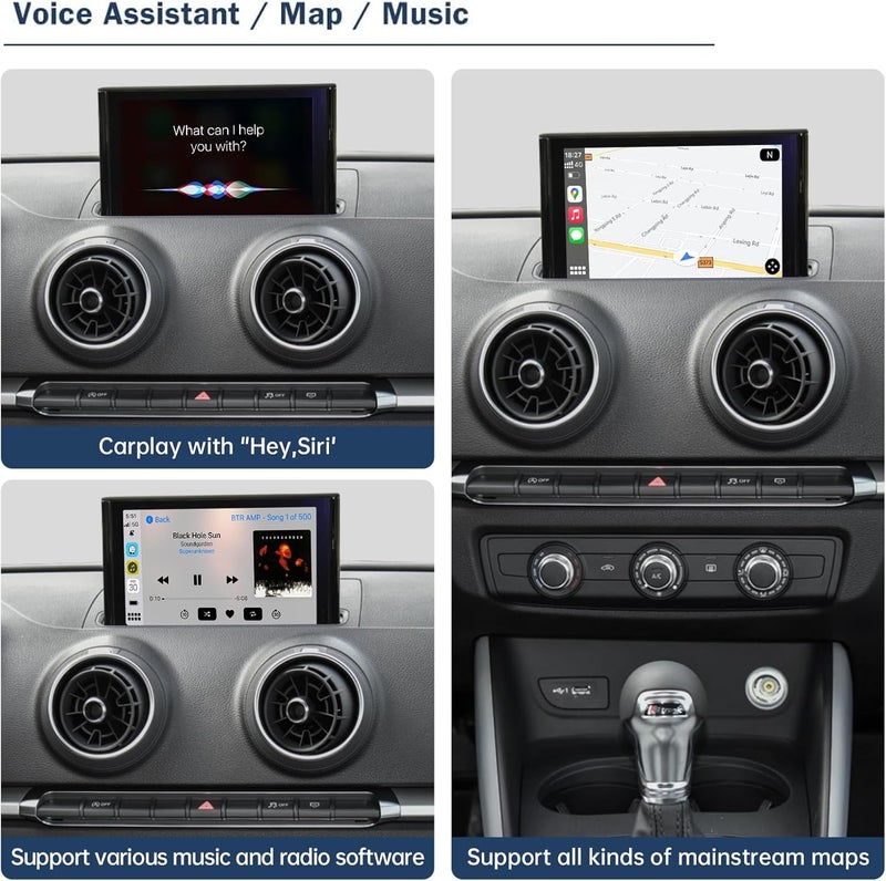 Ninetom Wireless CarPlay Android Auto Retrofit Kit for 2013-2018 Audi A3/S3 - Image 3