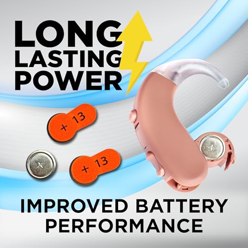 Powermax Size 13 Hearing Aid Batteries, 60 Count Long-Lasting Battery Pack, Orange Long Tab for Easy Change - Image 3