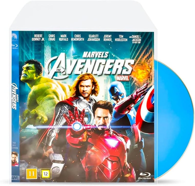 Tarifold DJOIS Blu-Ray Disc Protective Sleeve with Closing Flap and Space for Cover - 50/Pack (10283) - Image 1