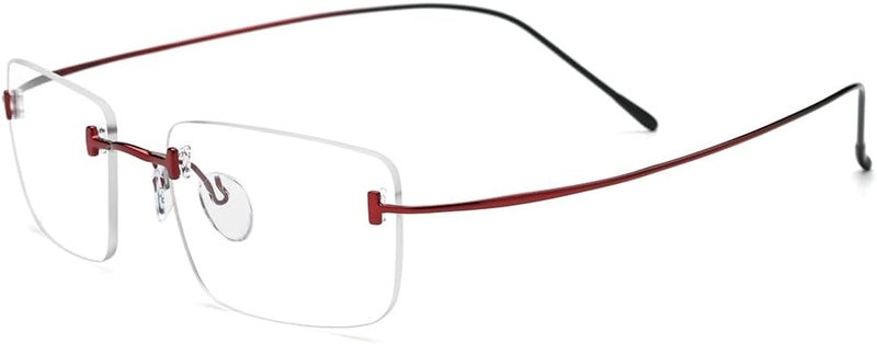 FONEX Titanium Glasses Frame,Rimless Frameless Optical Eyewear Eyeglasses for Men and Women F85634 - Image 4