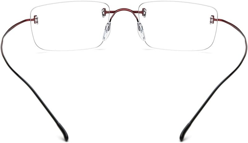 FONEX Titanium Glasses Frame,Rimless Frameless Optical Eyewear Eyeglasses for Men and Women F85634 - Image 5