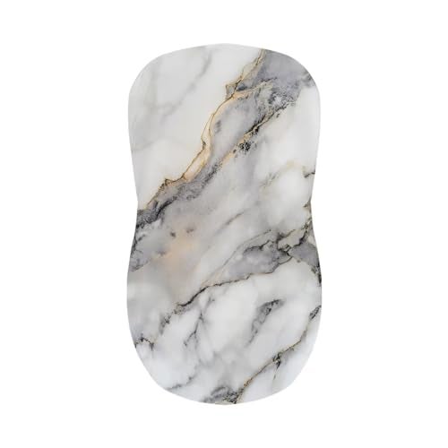 Psesaysky White Marble Bar Stool Covers with Backs Dust Proof Bar Stool Chair Covers Stain Resistant Dining Room Square Swivel Barstool Chair Seat Set of 2 - Image 3