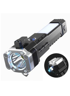 Welofy Welofy Portable Torch LED Flashlight Long Distance Beam Range with Power Bank Hammer  - Image 1