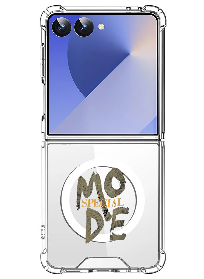 Theodor Magnetic Case for Samsung Galaxy Z Flip 7 Compatible with MagSafe Wireless Charging, Shockproof Phone Bumper Cover Mode special - Image 1