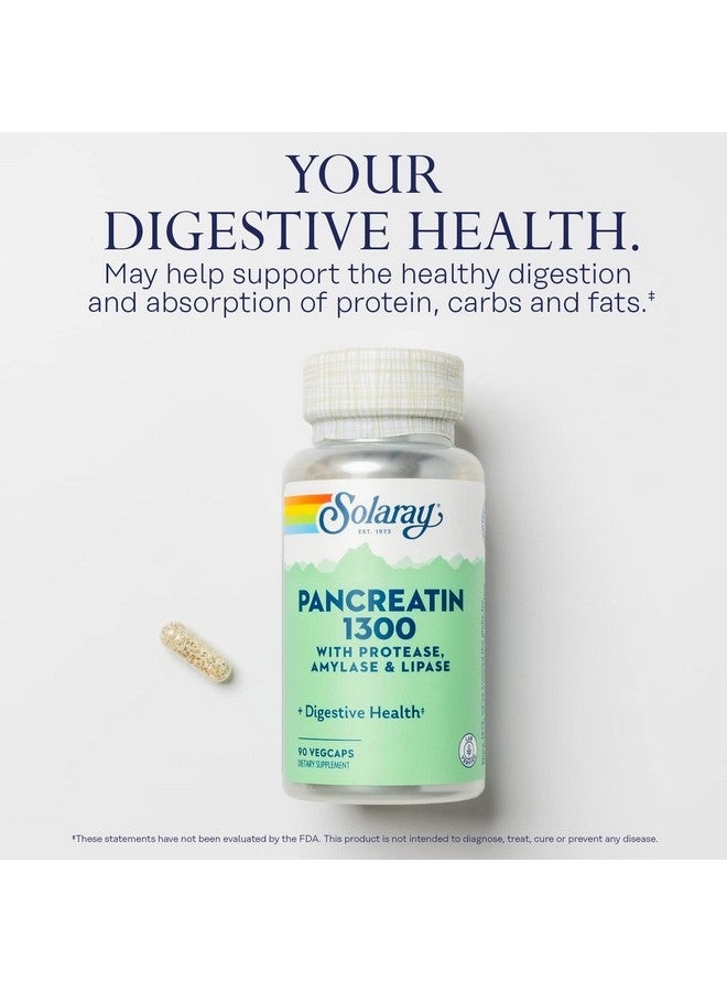 SOLARAY Pancreatin Supplement, 1300 mg, 90 Count - Image 2