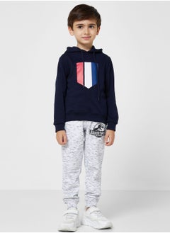 Boys Casual Printed Hoodie