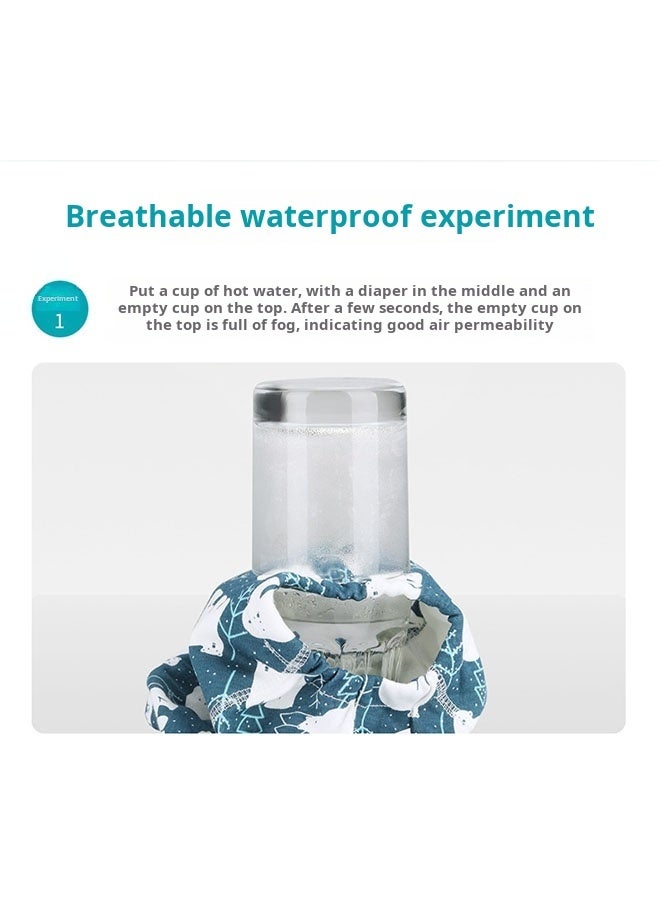 مجموعة من قطعتين من الملابس الداخلية القطنية للتدريب على استخدام المرحاض للأولاد والبنات، ذات قدرة امتصاص قوية - Image 3