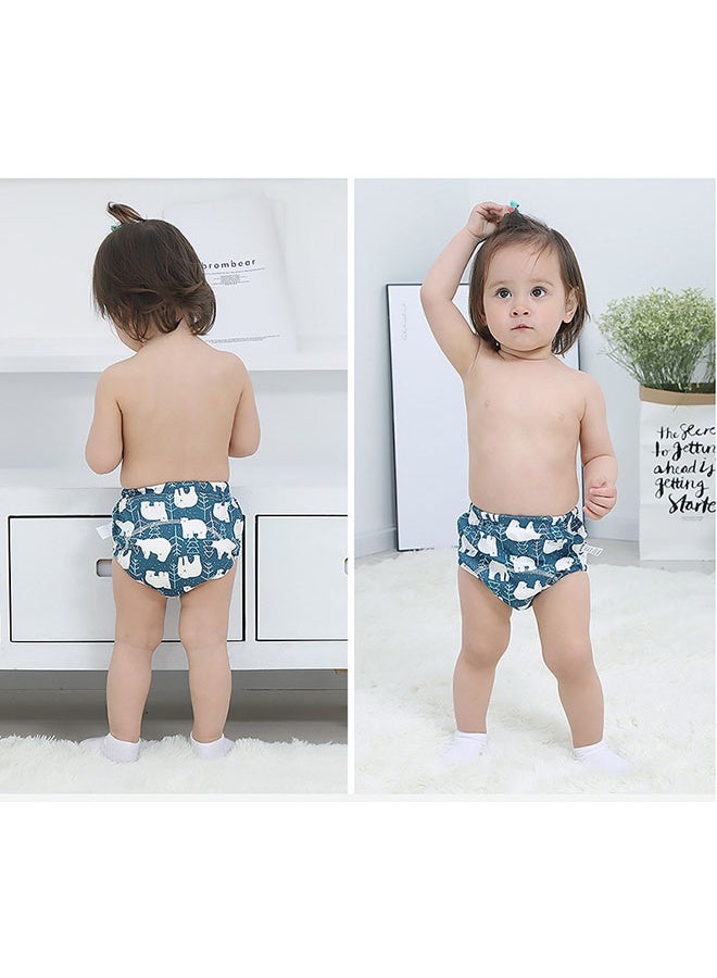 مجموعة من قطعتين من الملابس الداخلية القطنية للتدريب على استخدام المرحاض للأولاد والبنات، ذات قدرة امتصاص قوية - Image 2