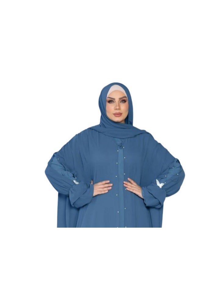 إدناء 3 قطع منفصلين بالطرحه والنقاب المقاس وان سايز يلبس لحد 100 كيلو للنساء  - Image 2