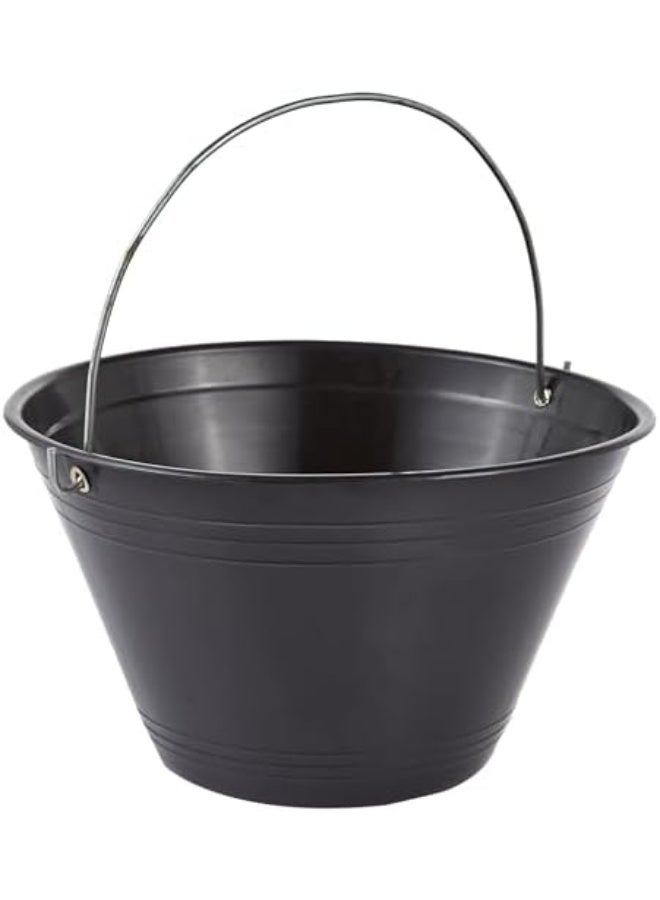 Abbasali Pack Of 3 PVC Bucket For Construction Field - Black With Gloves & 10pcs Face Mask - Image 2