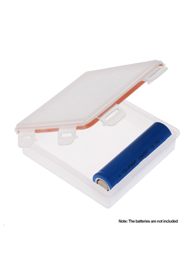 Waterproof Battery Storage Box Battery Holder Protective Case 4 Slot 18650 Battery Transparent 