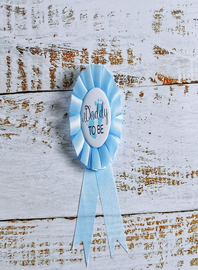 PATICARRY NEWHAPPYLAND Baby Shower Decorations for Boy Blue Sash Mommy to Be and Daddy to Be Tinplate Badge Pin Mommy to be sash for baby shower Baby Shower Button New Dad Baby Shower Party Gender Reveals - Image 4