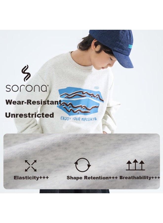 MIPO Mipu+ Easy Stain Removal Sweatshirt Mpewqwy04 Off-white 160cm - Image 1