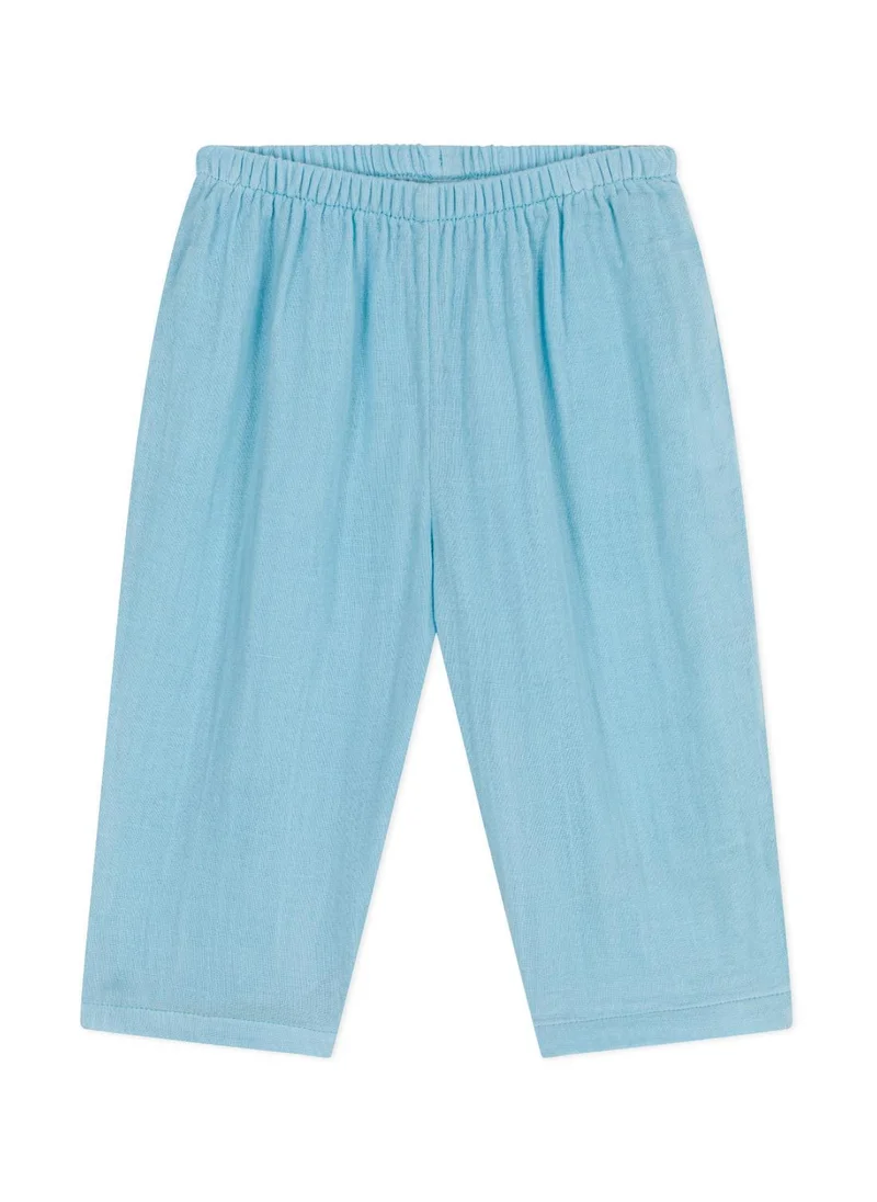 بيتي باتو Babies' plain cotton gauze trousers