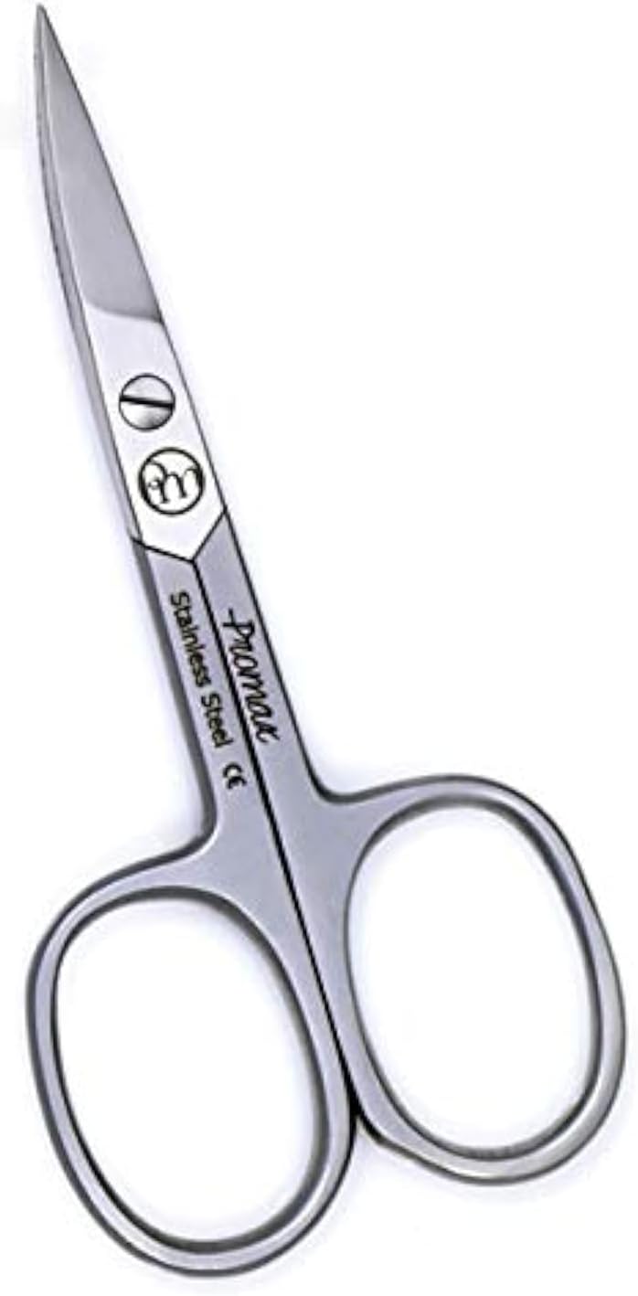 ProMax Professional Matte FinishStainless Steel Nail Scissors CurvedCE Mark3010001