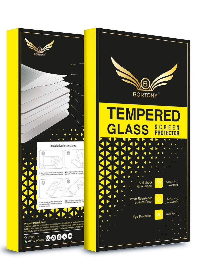 BORTONY Tempered Glass Screen Protector For Samsung Galaxy S8 Plus 6.2-Inch Clear - Image 4