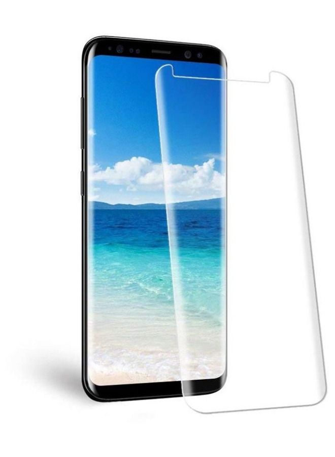 BORTONY Tempered Glass Screen Protector For Samsung Galaxy S8 Plus 6.2-Inch Clear - Image 1