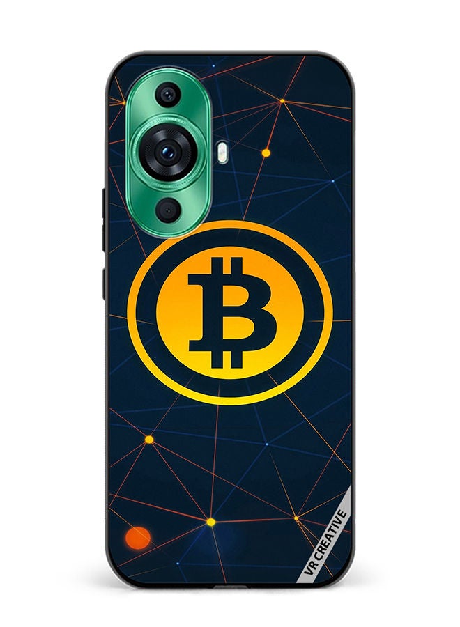 VR CREATIVE Protective Case Cover For Huawei nova 11 Bitcoin Design Multicolour - Image 1