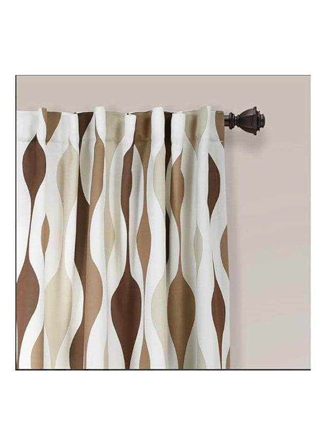 Intex Curtains House - Linen Velvet Fabric Light-Filtering Window Curtain With Back Tab Design 1 Pcs - Image 1