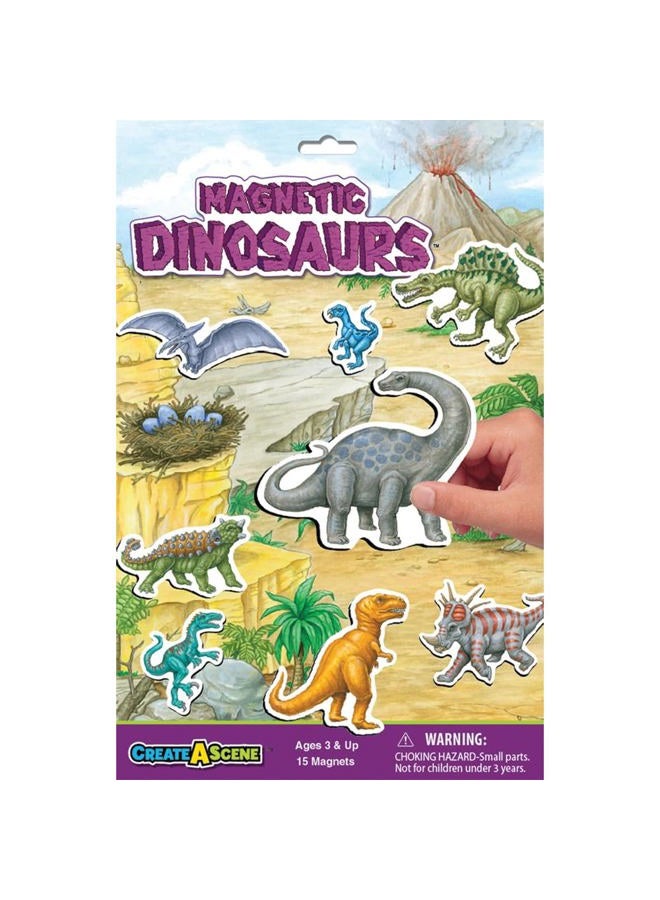 PlayMonster Create-A-Scene Magnetic Playset - Dinosaurs - Image 1