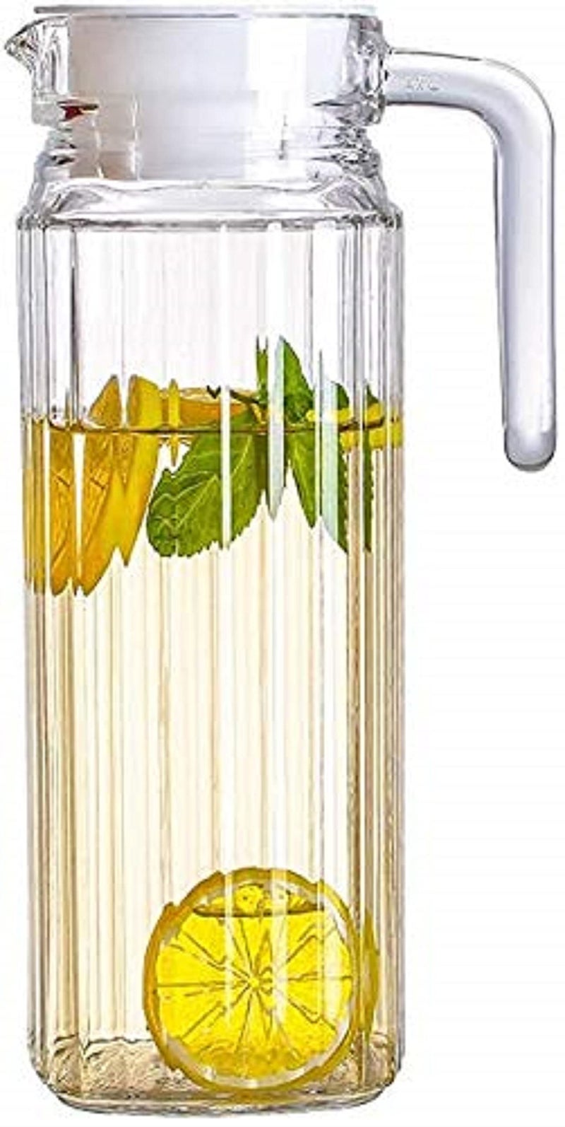 WQR WQR Glass jug Pitcher with with lid iced Tea Pitcher Water jug hot Cold Water ice Tea, Wine. Milk and Juice Beverage Carafes  - Image 2