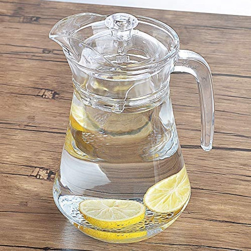 WQR WQR Glass jug Pitcher with with lid iced Tea Pitcher Water jug hot Cold Water ice Tea, Wine. Milk and Juice Beverage Carafes  - Image 5