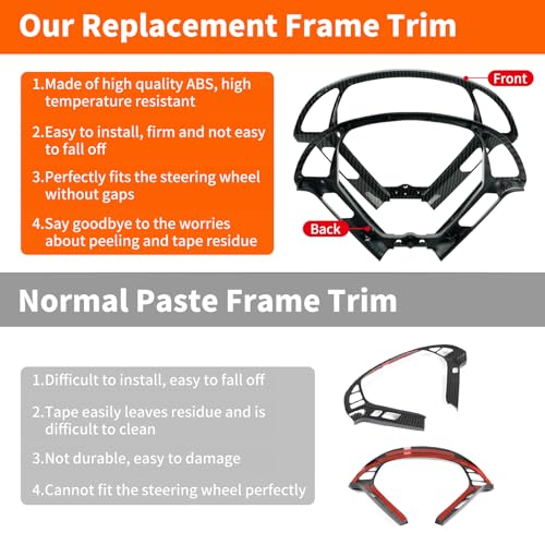 JIANGGAI Hydro Dip Carbon Fiber Steering Wheel With Replacement Trim Fit for Infiniti G25 G35 G37 2007-2013 EX35 EX37 2008-2013 Automotive Car Steering Wheel - Image 5