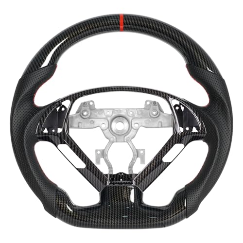 JIANGGAI Hydro Dip Carbon Fiber Steering Wheel With Replacement Trim Fit for Infiniti G25 G35 G37 2007-2013 EX35 EX37 2008-2013 Automotive Car Steering Wheel - Image 1