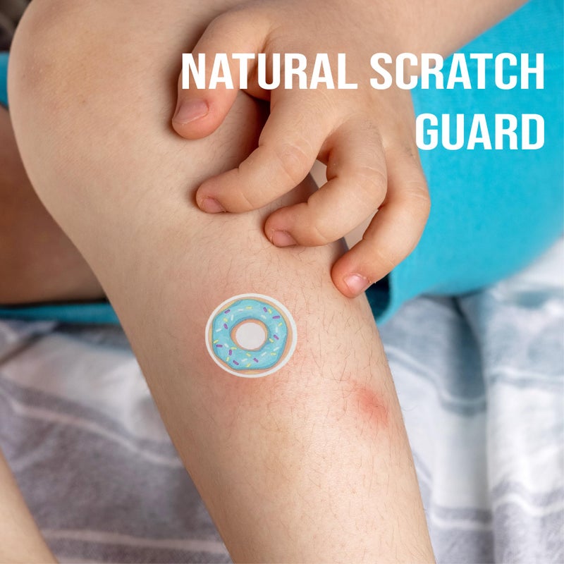 Buzzluv Hydrocolloid Itch Relief Patch, for Mosquitos, Ticks, Midges, Sandflies Bug bite Relief, Anti-Itch Patch with Aloe and Witch Hazel, Insect bite Relief, Kid-Friendly, Natural Fruit Theme - Image 5