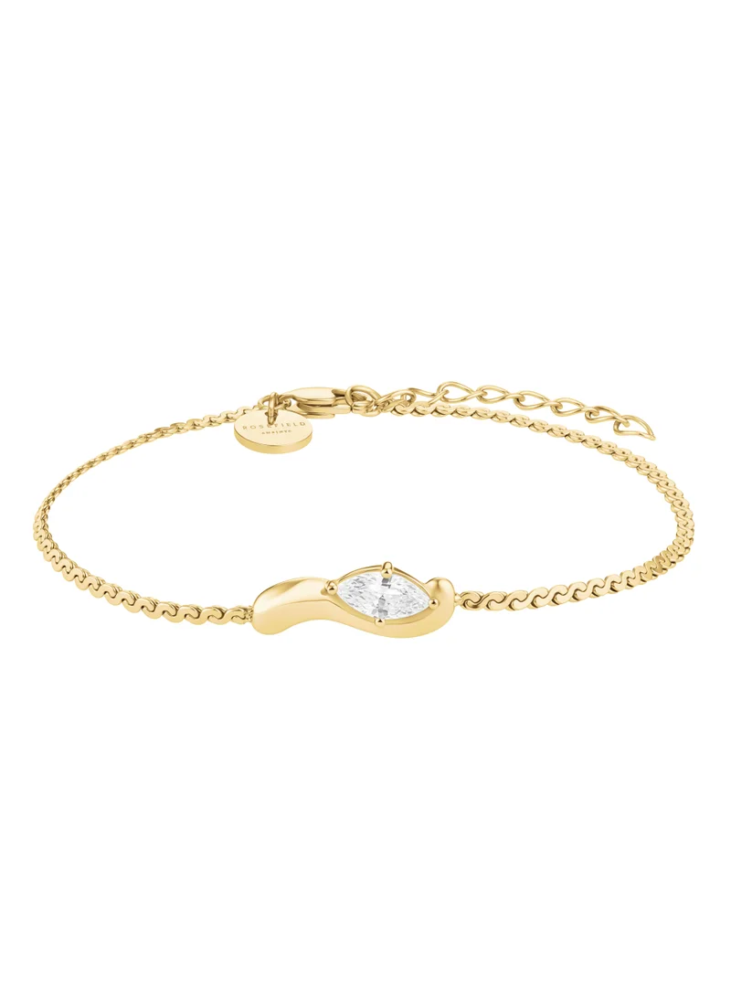 RoseField Rosefield Marquise Wave Soft Bracelet Gold - JBWSG-J1304