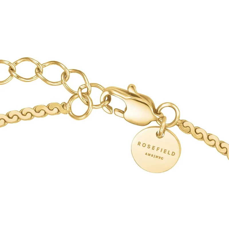 Rosefield  Rosefield Marquise Wave Soft Bracelet Gold - JBWSG-J1304 for Women | Best Price UAE