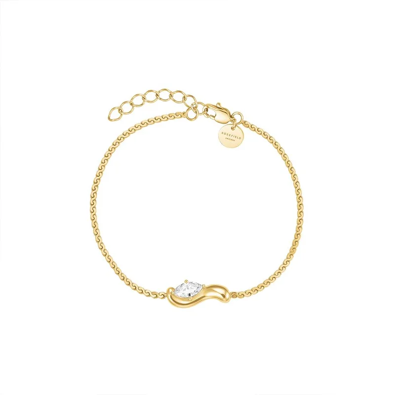 Rosefield  Rosefield Marquise Wave Soft Bracelet Gold - JBWSG-J1304 for Women | Best Price UAE