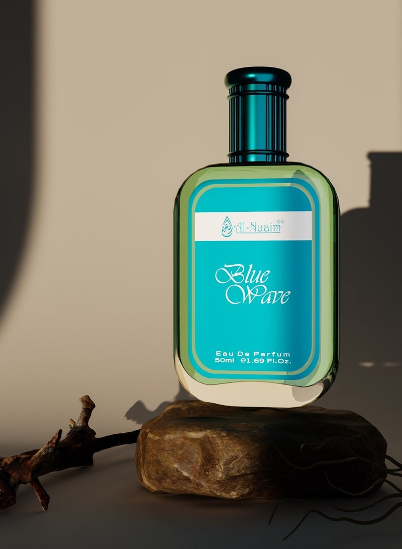 أل نواعم عطر النعيم بلو ويف للرجال والنساء - عبوة من قطعتين (50 مل لكل منهما) | عطر EDP | عطر فاخر يدوم طويلاً - Image 4