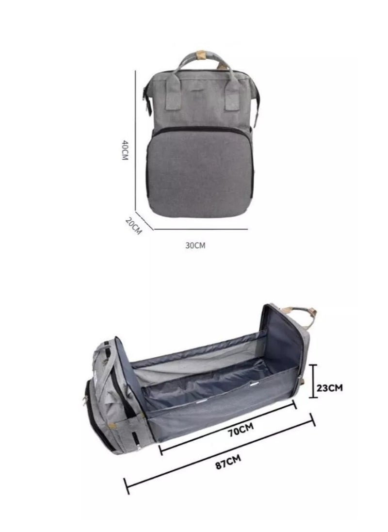 Multifunction Waterproof Crib Baby Travel Backpack