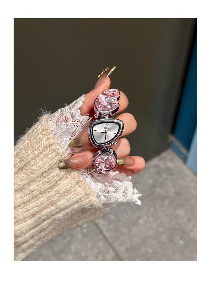 KUYING New Irregular Crystal Bracelet Watch - Image 3
