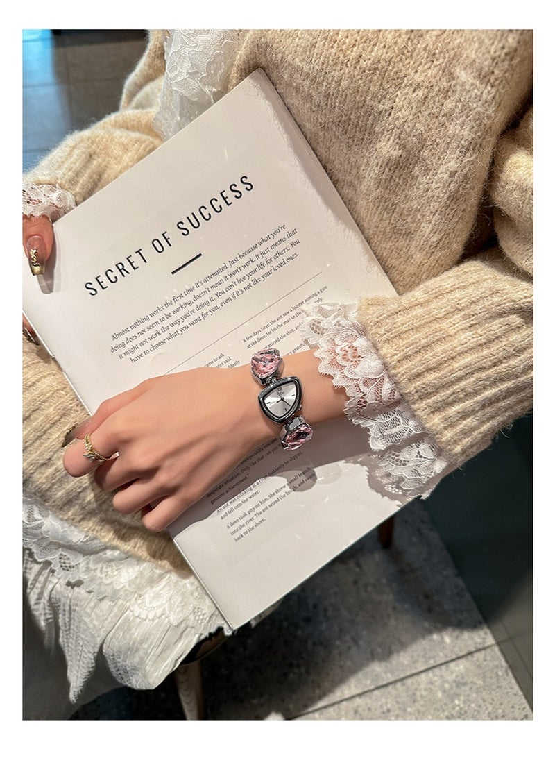 KUYING New Irregular Crystal Bracelet Watch - Image 2
