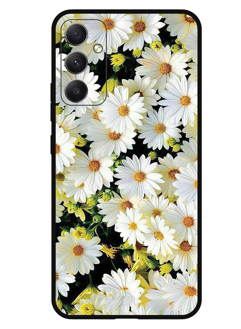 Theodor Protective Case Anti Scratch Shock Proof Bumper Cover For Samsung Galaxy F54 White Flowers - Image 1
