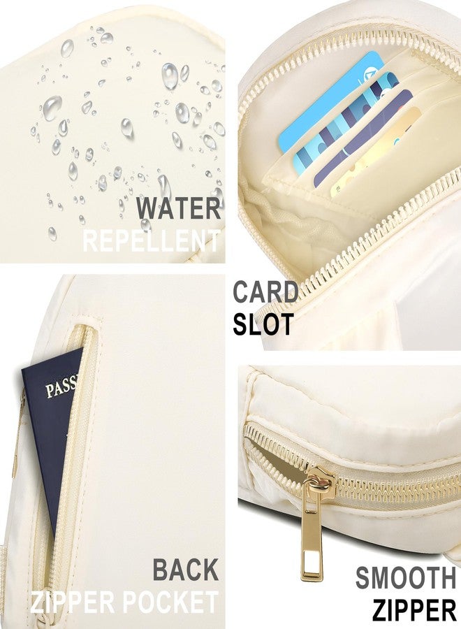 VOROLO Small Sling Bag For Men and Women，Crossbody Bags For Women with Ajustable Strap Trendy Cross body Bag Beige - Image 4