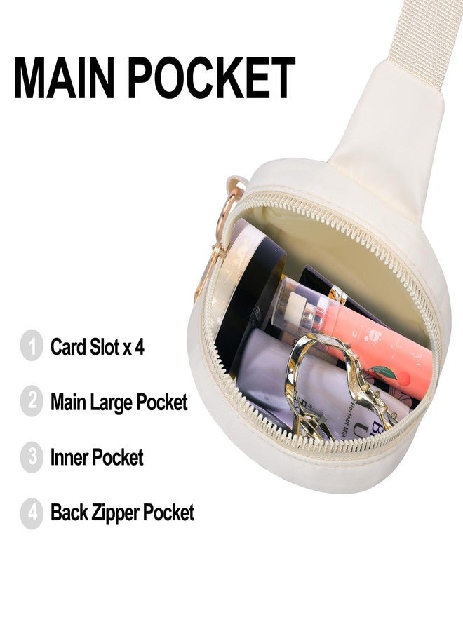 VOROLO Small Sling Bag For Men and Women，Crossbody Bags For Women with Ajustable Strap Trendy Cross body Bag Beige - Image 5
