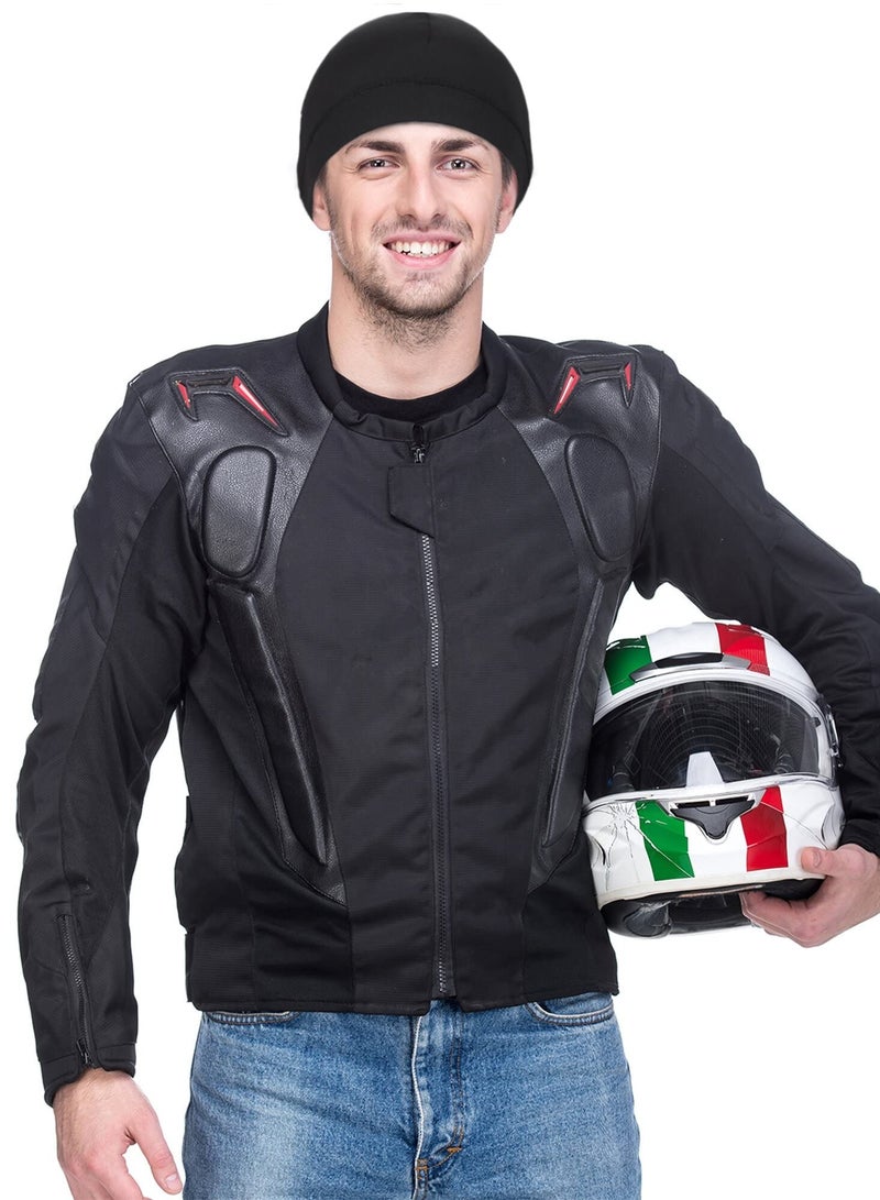 SYOSI 6 Pieces Skull Caps Helmet Liner Sweat Wicking Cap Running Hats Cycling Skull Caps for Men Women  - Image 5