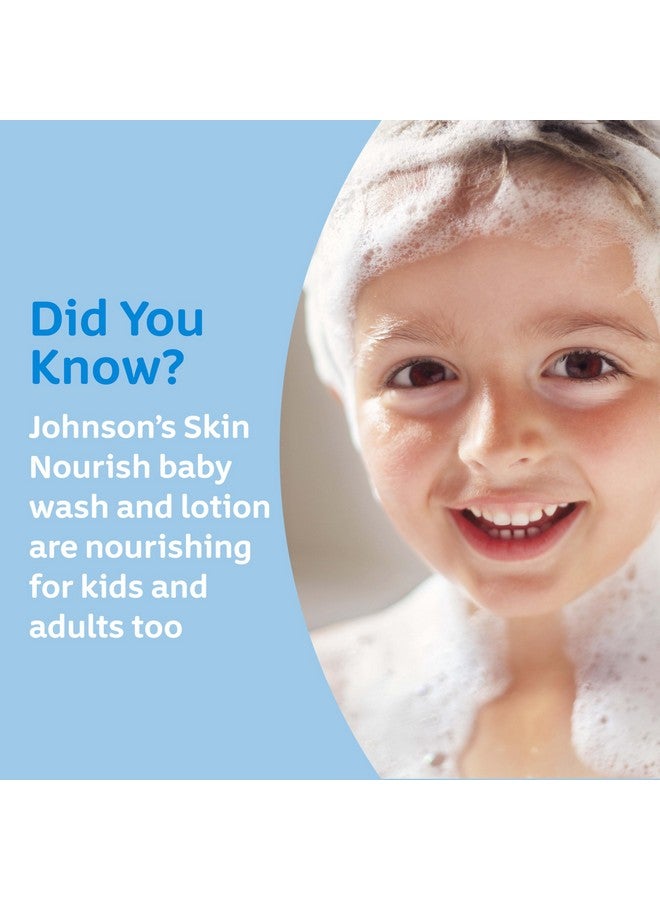 Johnson's Baby Johnson's Skin Nourish Moisturizing Baby Lotion with Aloe Vera Scent & Vitamin E, Gentle & Lightweight Body Lotion for The Whole Family, Hypoallergenic, Dye-Free, 16.9 fl. oz - Image 3