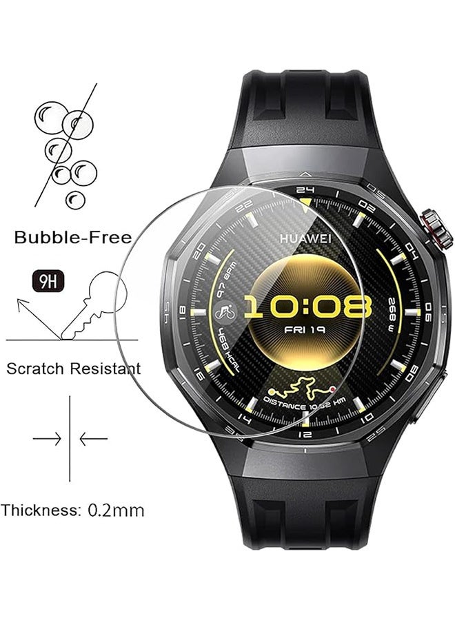 3 Pcs Tempered Glass Screen Protector for Huawei Watch GT 6 Pro 46 mm, Waterproof Tempered Glass Film, 9H Screen Protector HD Anti-Scratch Screen Protector, Shatterproof, Bubble-Free Screen - Image 4