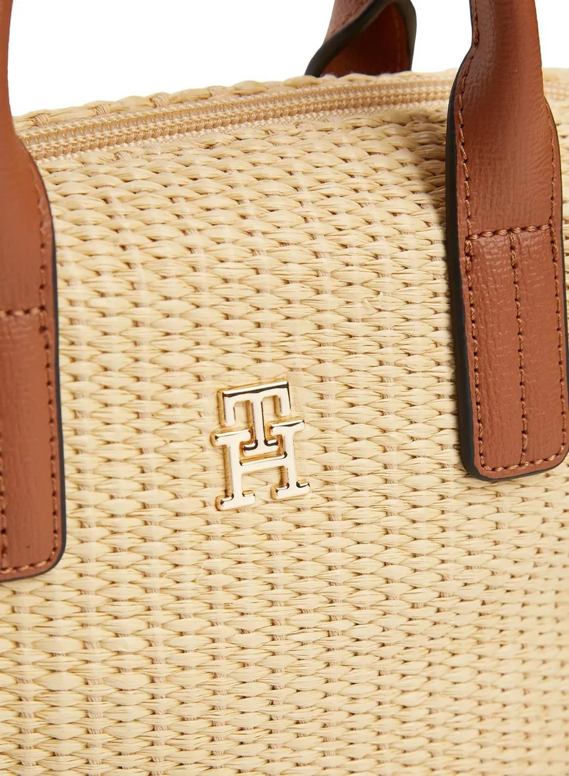 TOMMY HILFIGER Natural Raffia Crossbody Tote Bag for Women | Best Price UAE