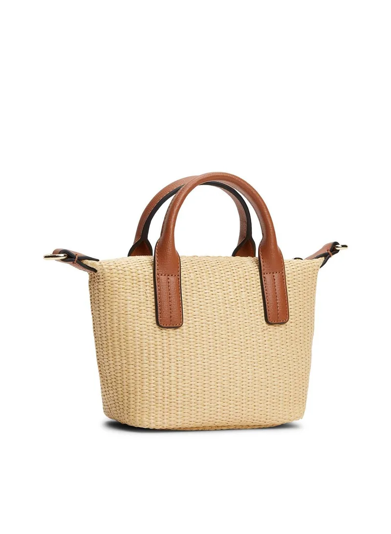 TOMMY HILFIGER Natural Raffia Crossbody Tote Bag for Women | Best Price UAE