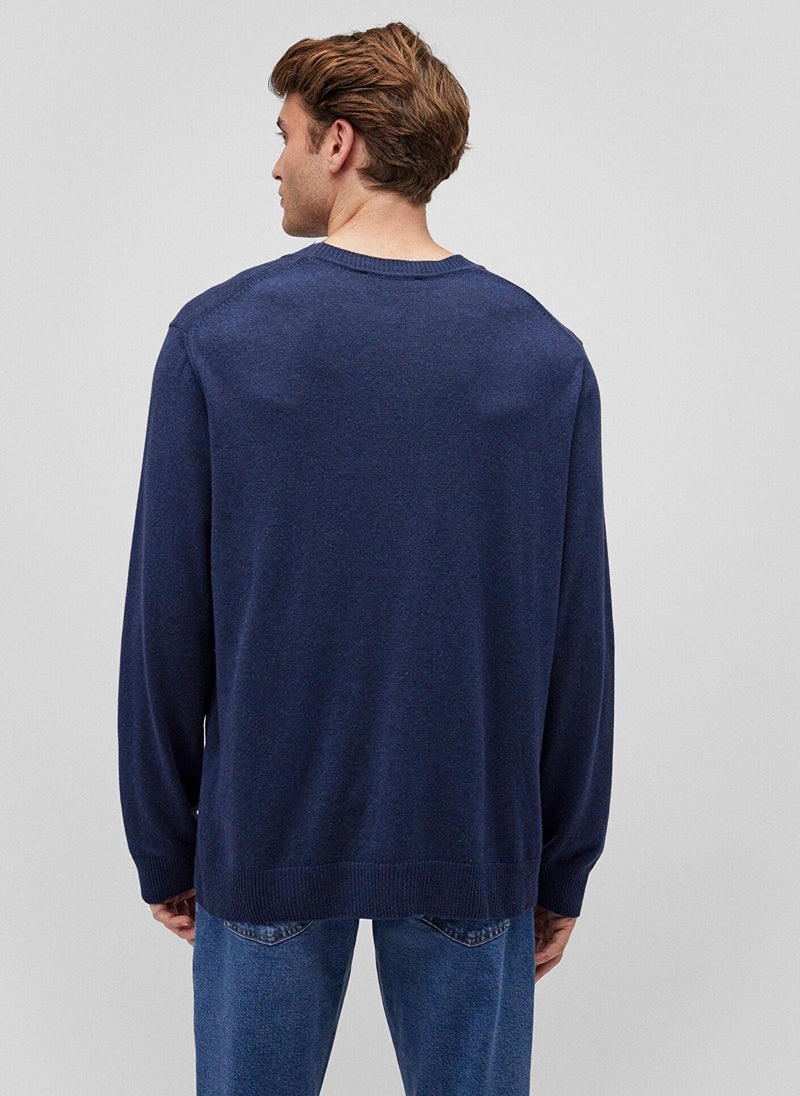 MAVI Navy Crewneck Sweater - Image 4