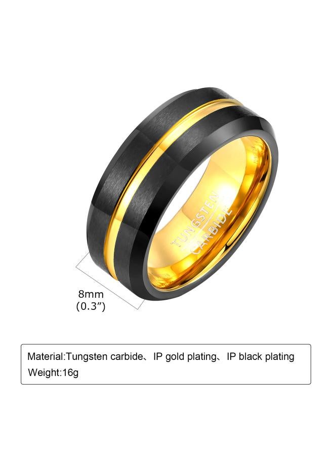 Men Rings Index Finger Ring 8mm Open Bottle Tungsten Steel Ring Trendy Men Ring Jewelry Tcr-039