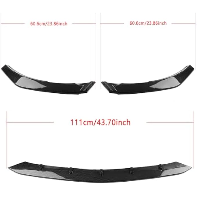 AUSMILA for Benz W176 A200 A250 A45 AMG 2015-2018 Car Front Bumper Spoiler Lip Kit - Image 2